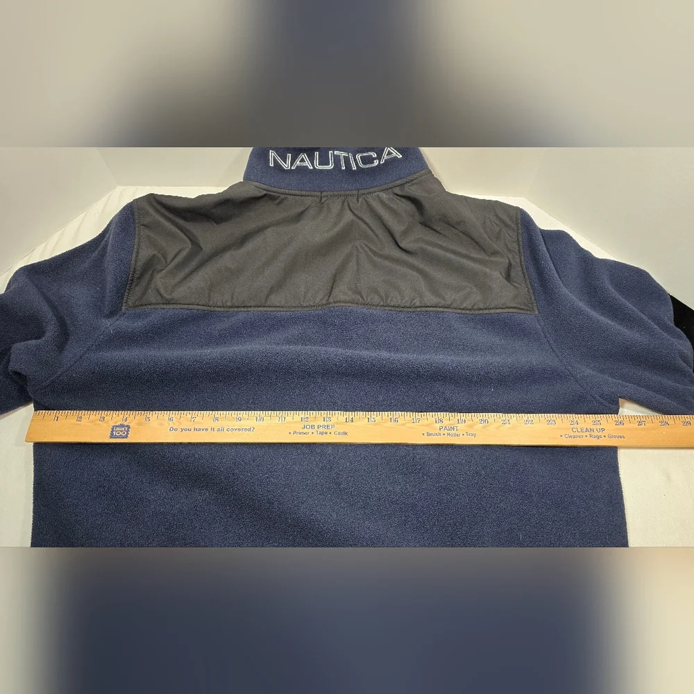 Nautica Full Zip Performance Fleece Jacket Men's XXL Navy Blue
